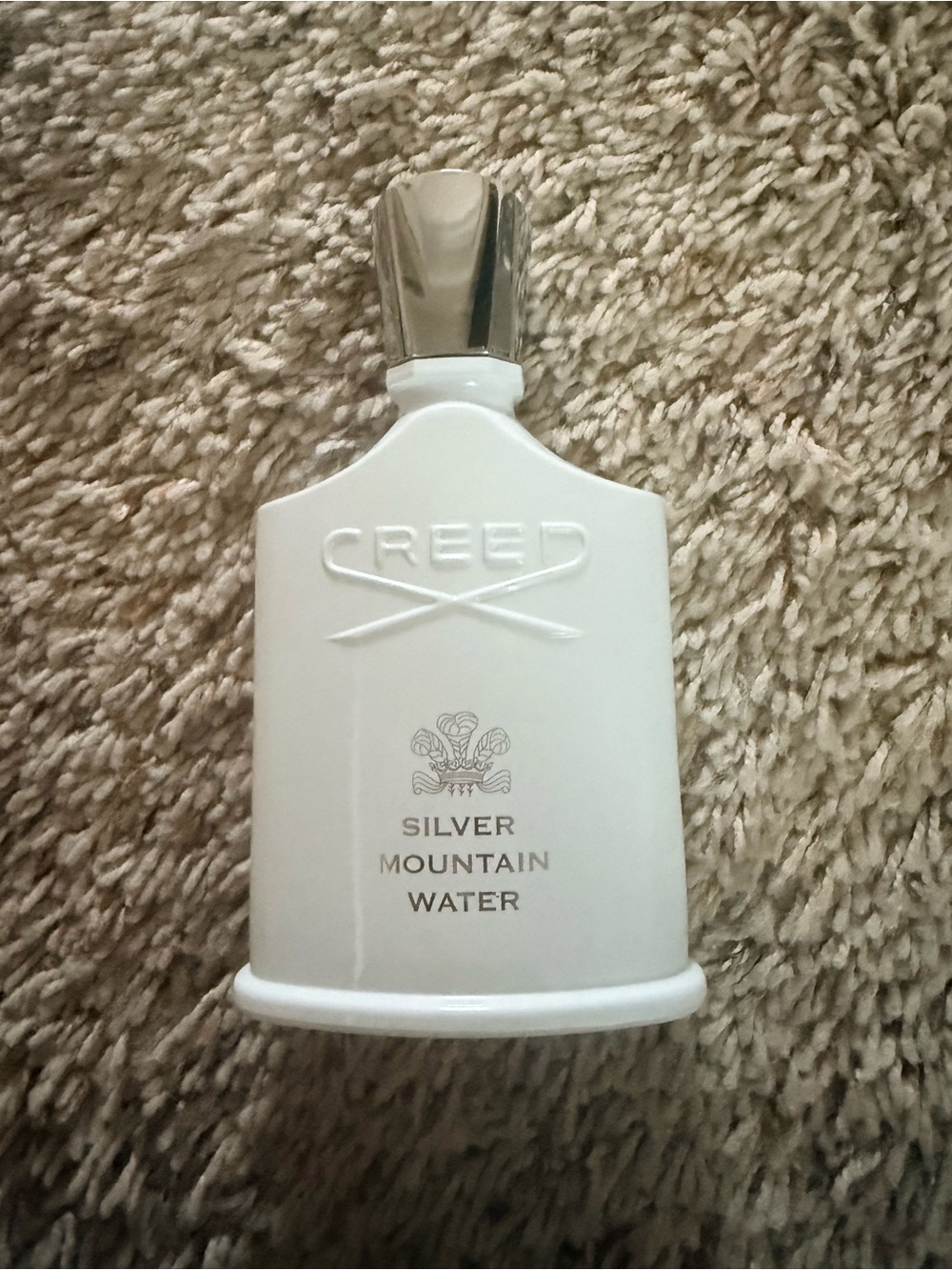 Creed Silver Mountain Water White Bottle with Silver Cap
